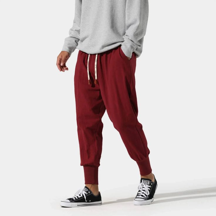 Gelyu Harem Pants – Kidoriman Leisure Sweatpants With Elastic Cuffs And Loose Fit, Leisure Tapered Leg Sweatpants With Ribbed Cuffs, Leisure Bottoms With Ribbed Cuffs And Tapered Leg, Fall Ankle-length Sweatpants With Elastic Cuffs, Baggy Harem Pants With Drawstring For Streetwear, Streetwear Pants With Drawstring For Fall, Athleisure Pants With Elastic Cuffs, Hip Hop Style Stretch Sweatpants With Pockets, Drawstring Pants For Streetwear In Fall