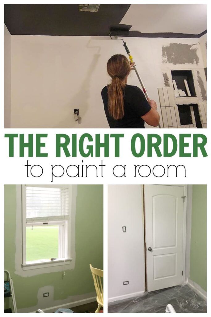 the right order to paint a room