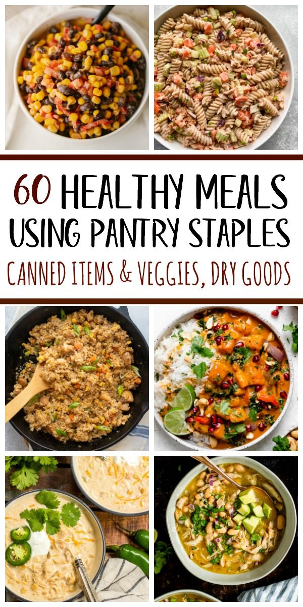 healthy meals using pantry staples and veggies to make it easier for the whole family