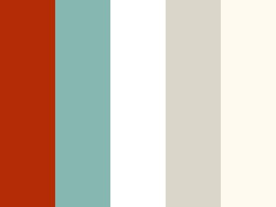 the color palette is red, white, and blue with an orange stripe on it