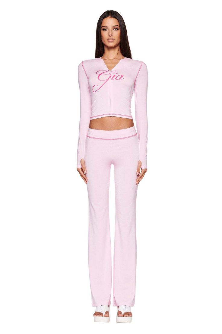 BLARE TRACKPANT - PINK : PASTEL PINK | I.AM.GIA I Am Gia Set, I Am Gia Pink, Pink Tracksuit, Birthday Treat, Shop Pants, I Am Gia, Birthday Treats, Pink Pastel, Buy Now Pay Later