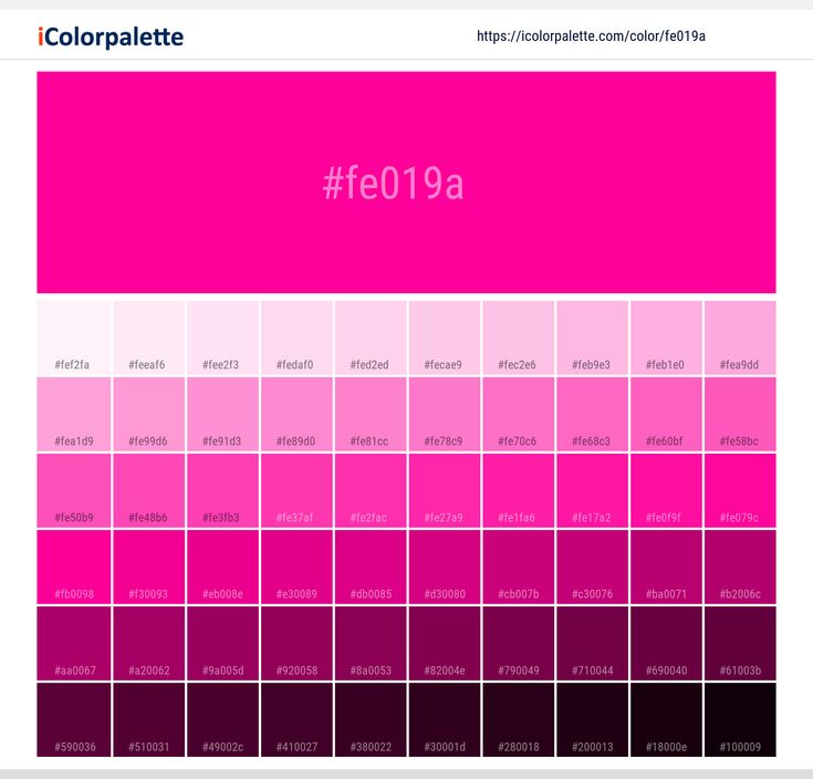 the color palette for d23ee5e is shown in red and pink tones