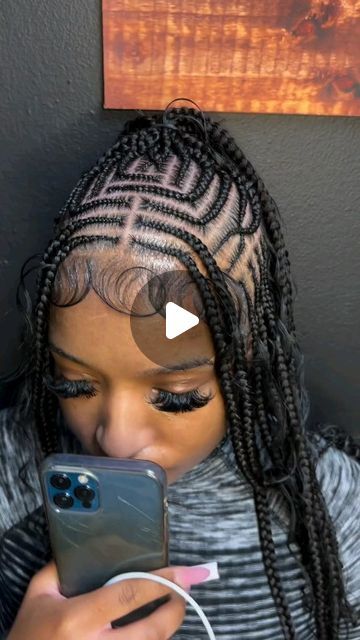 Top African Hairstyles on Instagram: "Freestyle tribal braids 🔥🔥 #tribalbraids #feedinbraids . . Hairstylist @stylesbynaae" Freestyle Tribals With Knotless Braids, Trible Braids Freestyle, Heart Braid, Uniform Outfits, Kid Hair, Braids Ideas, Hairstyle Inspo, Sew Ins, Feed In Braid