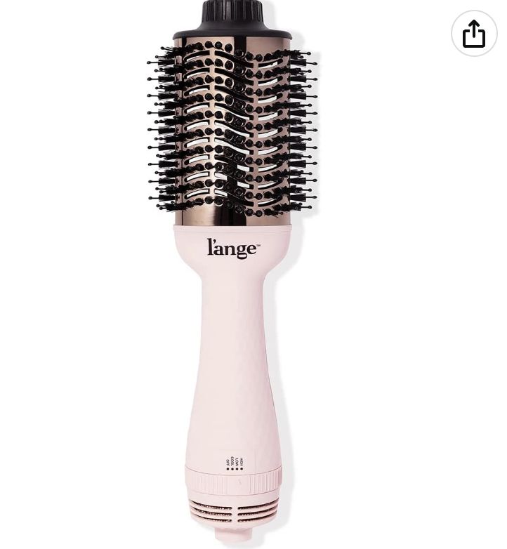 Lange Hair Dryer, Lange Hair Brush Dryer, Hair Diffuser Aesthetic, Lange Blow Dryer Brush, Hot Brush Styling, Pink Blow Dryer, Lange Hair Tools, Hair Products Aesthetic, Hair Blow Dryer Brush