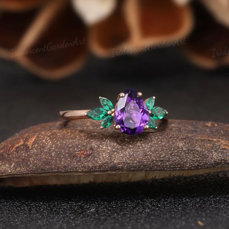 Unique Amethyst Engagement Rings Marquise Emerald Wings Shaped - Etsy Green Emerald-cut Amethyst Ring For Wedding, Wedding Emerald Cut Green Amethyst Ring, Wedding Green Emerald-cut Amethyst Ring, Wedding Green Emerald Cut Amethyst Ring, Emerald Cut Aquamarine Gemstones For Wedding, Wedding Amethyst Ring With Green Center Stone, Emerald Cut May Birthstone Gemstones For Wedding, Green Oval Amethyst Ring For Wedding, Green Amethyst Ring With Oval Shape For Weddings