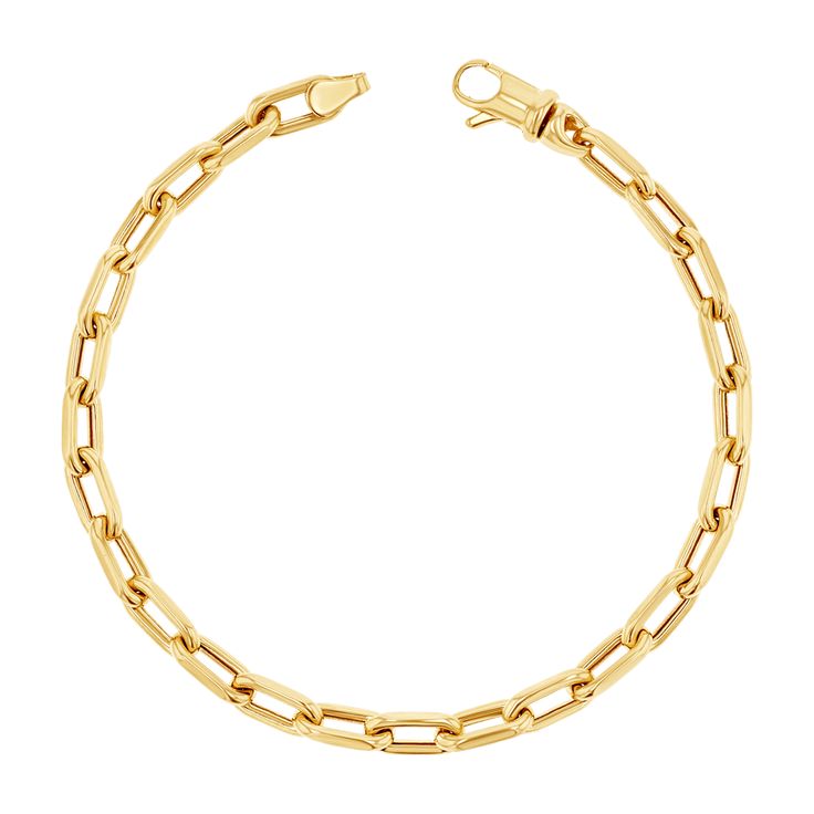 The newest additional to our chain collection. The Beverly Chain design has a tighter link with beveled edges. Bold and trendy but light enough to make the look wearable. The clasp and links allow for adjustable lengths. Whether you layer up or wear it solo, you are sure to make a bold statement with this popular bracelet.

Link Size: 10mm x 4.5mm
Solid 14K Gold - semi-hollow links

Lobster Clasp Lock 
Lifetime Guarantee Lapis Earrings Silver, Floating Diamond Ring, Sequin Bracelet, Diamond Bar Bracelet, Diamond Drop Necklace, Popular Bracelets, Cuban Link Chain Necklaces, Engraved Bracelet, Beaded Anklets