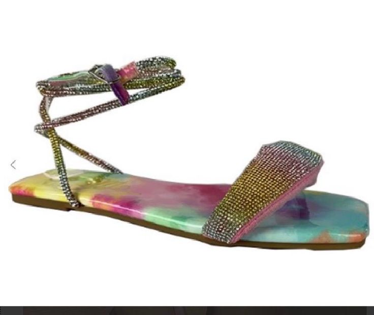 Product Description Make heads turn in these super Hot, rhinestone detail slides. These gorgeous sandals feature a rhinestone accent upper with padded insoles. Can be paired with basically anything in your closet. Lace Up Heels, Lace Up Flat, Cute Shoes, Flat Sandals, You Bag, Open Toe, Style Fashion, Slides, Faux Leather