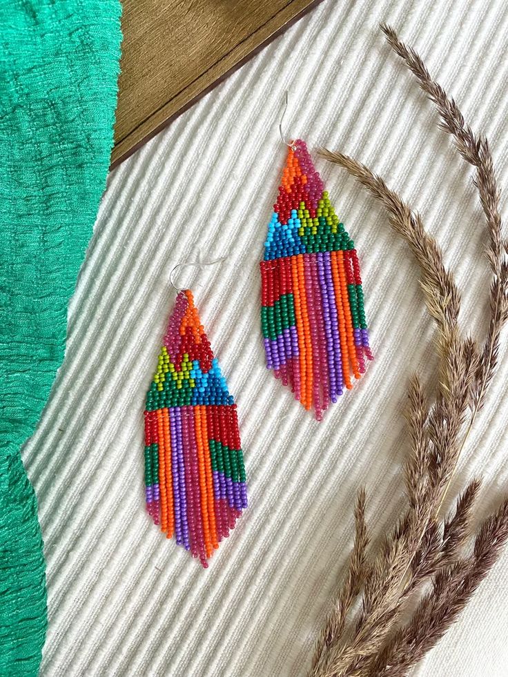 Colorful beaded earrings Fringe seed bead earrings Multicolor | Etsy Multicolor Adjustable Chandelier Earrings As Gift, Festival Drop Earrings With Tiny Beads, Adjustable Multicolor Chandelier Earrings For Gifts, Colorful Beaded Earrings With Dangling Round Beads, Multicolor Beaded Necklaces With Dangling Beads, Multicolor Dangle Beaded Earrings, Artisan Multicolor Beaded Earrings For Gift, Multicolor Faceted Beaded Earrings For Gift, Colorful Beaded Earrings With Dangling Beads As Gift