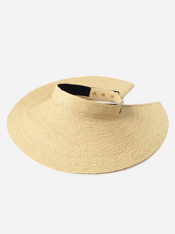 DESCRIPTION:A raffia straw visor with an adjustable closure and convenient packable design.FEATURES:Open CrownAdjustable ClosurePackable DesignUPF 50+ Sun Protection100% Raffia Straw Wide Brim Visor For Spring Travel, Wide Brim Visor For Travel In Spring, Spring Travel Straw Visor Hat, Straw Visor Hat For Travel, Packable Natural Color Brimmed Straw Hat, Packable Natural Straw Hat With Curved Brim, Travel Straw Visor Hat, Straw Visor Sun Hat For Travel, Beige Woven Straw Hat Visor