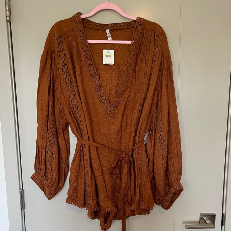 Brand New With Tags Free People Romper In Women’s Size Medium. Burnt Copper In Color. No Rips, Holes, Stains Or Tears. Comes From A Smoke Free Home. Bundle Multiple Items To Save! Long Sleeve Jumpsuits And Rompers For Fall Vacation, Long Sleeve Jumpsuits And Rompers For Beach In Fall, Orange Long Sleeve Jumpsuit For Fall, Orange Long Sleeve Jumpsuits And Rompers For Summer, Summer Long Sleeve Brown Jumpsuits And Rompers, Long Sleeve Brown Jumpsuits And Rompers For Summer, Brown V-neck Jumpsuits And Rompers For Spring, Spring Brown V-neck Jumpsuit, Spring Orange Jumpsuits And Rompers For Loungewear