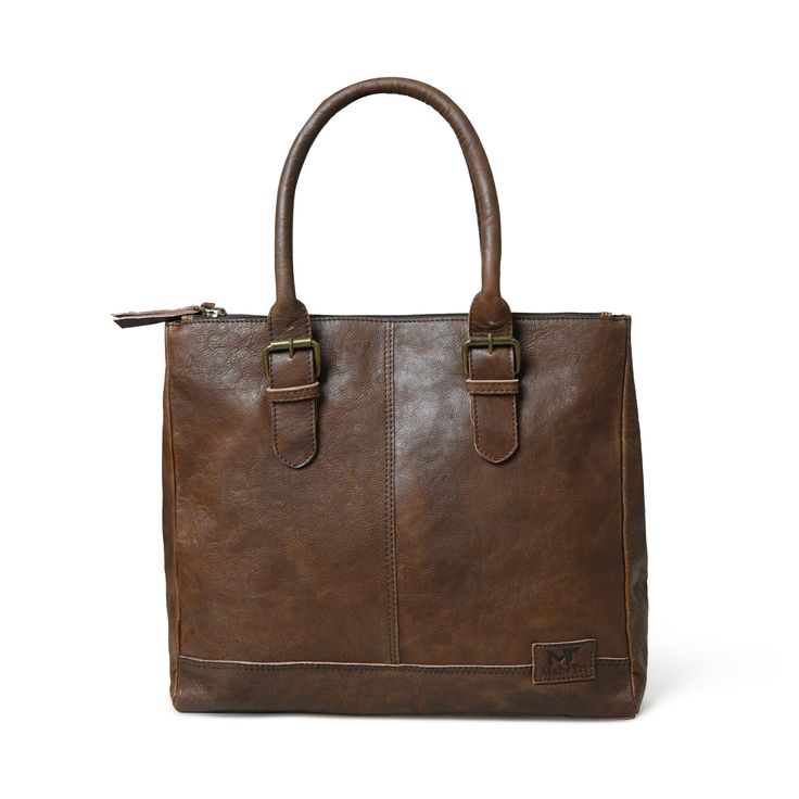 Introducing the City Chic Brown Leather Shoulder Tote—a versatile office bag designed for elegance and practicality. With a central compartment, inside pocket, and sturdy handles adorned with stylish buckles, it seamlessly blends class with functionality. Crafted from naturally tanned buffalo leather, this bag effortlessly transitions from office sophistication to casual chic. Perfect for brunch or quick outings with friends, it complements your style while prioritizing environmental responsibil Luxury Business Bags With Adjustable Handle, Timeless Brown Satchel Bag, Timeless Briefcase With Detachable Handle For Daily Use, Timeless Brown Satchel With Double Handles, Timeless Tote Shoulder Bag For Everyday Use, Classic Bags With Detachable Handle For Daily Use, Classic Shoulder Bag With Detachable Handle For Everyday Use, Classic Bag With Detachable Handle For Daily Use, Timeless Everyday Bag With Adjustable Handle