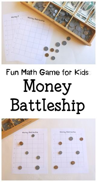 money game for kids to play with coins and counting them in order to make it fun