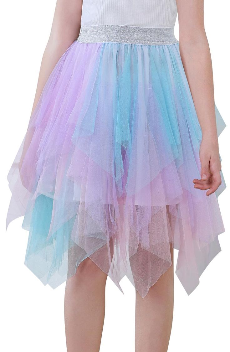 PRICES MAY VARY. 【MATERIAL】: This tulle mesh skirt is made of polyester, high quality layers of mesh, soft, breathable, lightweight, skin-friendly, comfortable to wear 【FEATURES】: Elastic High Waisted Skirt, Elegant A Line Swing Flared Fairy Party Prom Skirt, Fluffy Lace Skirt, Short Layered Tulle Skirt, Asymmetric Ruffled Hem Skirt, Romantic and Fairy Tale Style 【MATCH】: This casual tulle skirt can be worn all year round, you can easily style them in many ways. Great with most clothing such as Fairy Tulle Skirt, Rein Fair, Prom Skirt, Skirts Casual, Skirt Elegant, Layered Tulle Skirt, Fairy Party, Mesh Short, Short Layered