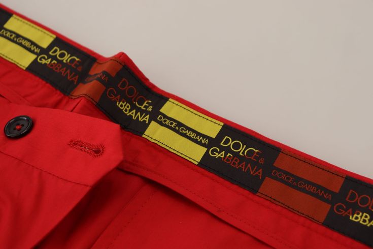 Dolce & Gabbana Gorgeous brand new with tags, 100% Authentic DOLCE & GABBANA mens pants. Model: Trousers chinos pants Fit: Slim Fit Color: Red Two front and two back pockets Zipper fly closure Logo details Made in Italy Material: 100% Cotton Pants Model, Formal Loafers, Pants Fit, Slim Fit Chinos, Mens Chinos, Slim Fit Trousers, Dolce & Gabbana, Chinos Pants, Casual Boots