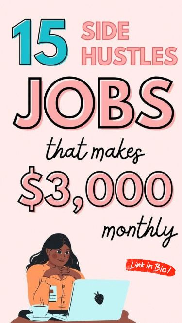 an advertisement for jobs that make $ 3, 000 per month