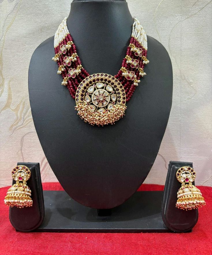 Artistic jadau kundanStone Necklace with Earrings/Antique Necklace Set/ Silver Replica Set /Vintage Necklace Set/Handcrafted Necklace Set A stunning Indian-style kundan jadau vintage Necklace Set and jadau kundan material. This designer charming kundan necklace  is neat and simple for those who wish for light jewelry. Match this jewelry with any of your outfits and flaunt your style. Hand Set Kundan Necklace In Temple Jewelry Style, Hand Set Round Kundan Necklace For Festivals, Temple Style Hand Set Kundan Necklace, Ceremonial Kundan Necklace With Stone Work, Kundan Necklace With Stone Work For Diwali, Hand Set Round Kundan Necklace For Diwali, Hand Set Kundan Necklace For Diwali, Round Kundan Necklace With Stone Work For Diwali, Round Kundan Temple Necklace For Diwali