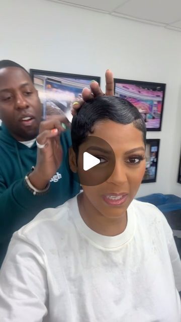 Tamron Hall on Instagram: "Book Tour #TamCam! Did you see yesterday’s show? We’re taking #WatchWhereTheyHide to the people! I’m so excited to see you all — all the details plus how you can get your signed copy are in the link in my bio 📚♥️" Tamra Hall Hair, Tamara Hall Hair, Permed Hairstyles Black Women Short Hair, Black Women Waves Haircut, Pineapple Waves Short Hair, Tapered Sides Long Top Black Women, Tameron Hall Hair Styles, Tamara Hall Hair Short Hairstyles, Tamron Hall Haircut 2023