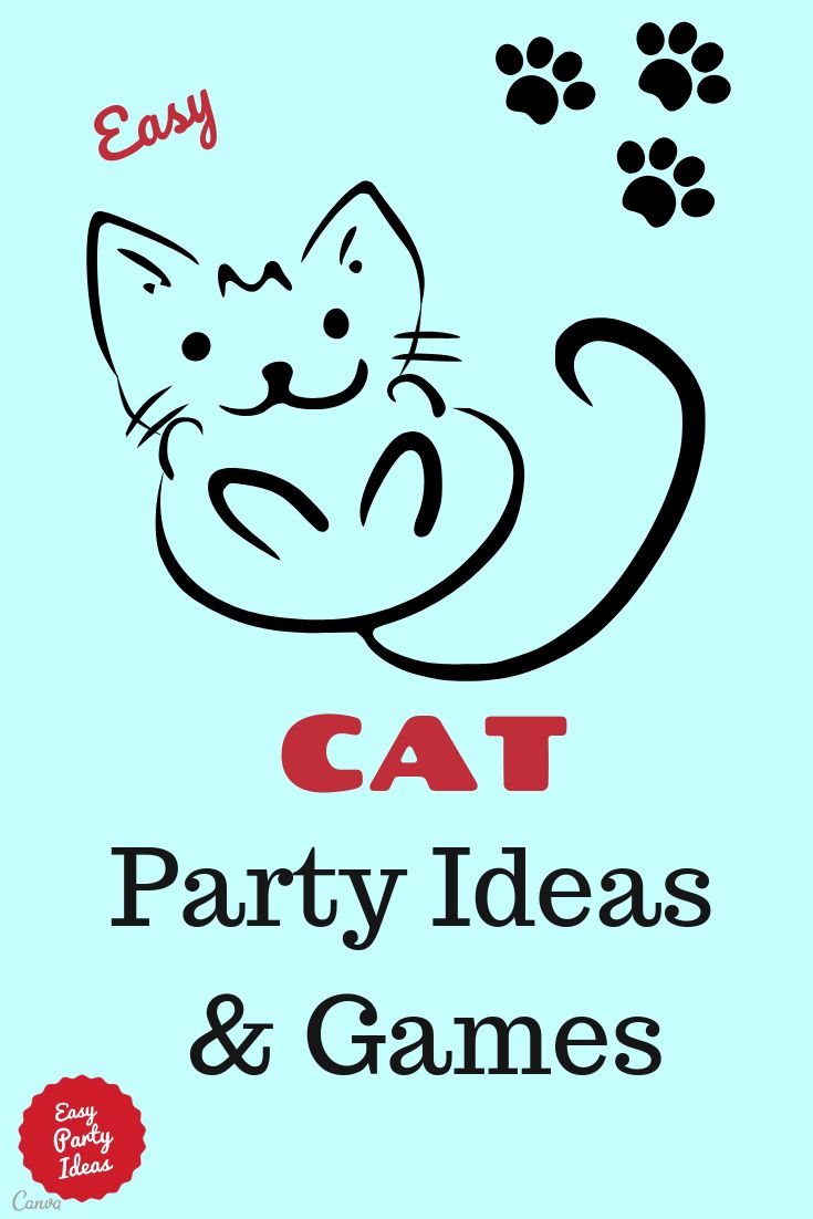 an image of cat party ideas and games