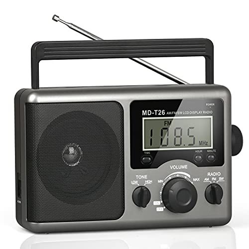 an old fashioned radio with the time displayed on it's display screen and clock