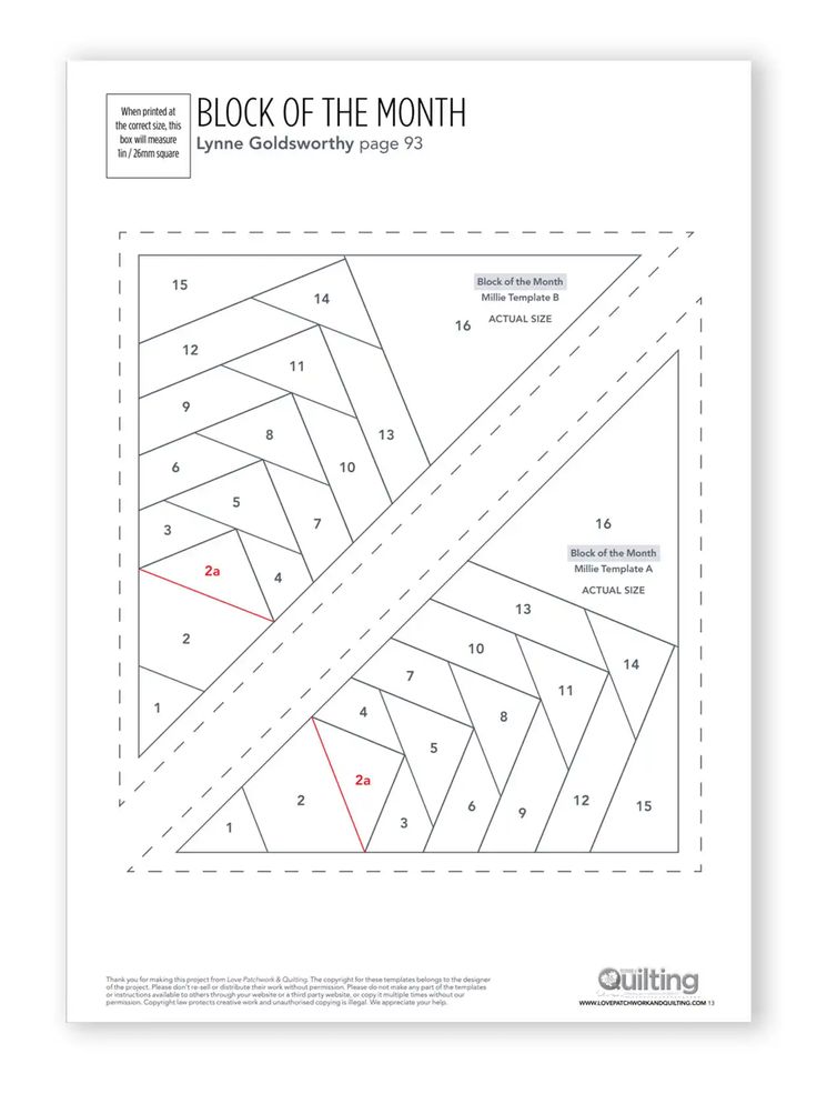 the block of the month quilt pattern