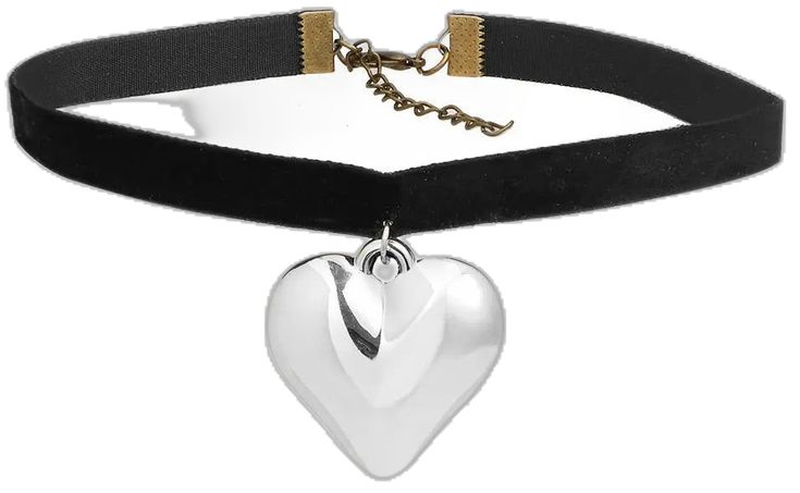 Elegant Clavicle Chain Choker For Valentine's Day, Trendy Heart Shaped Metal Choker, Trendy Heart-shaped Metal Choker, Elegant Heart-shaped Choker For Valentine's Day, Elegant Heart Shaped Choker For Valentine's Day, Adjustable Heart Necklace For Parties, Trendy Silver Heart-shaped Choker, Elegant Heart Charm Heart Shaped Choker, Metal Heart Pendant Choker