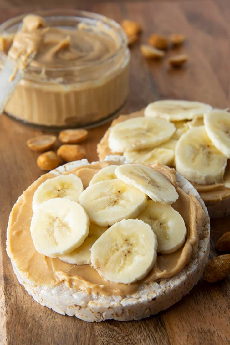 peanut butter and banana pie with nuts on the side stock photo 1039872