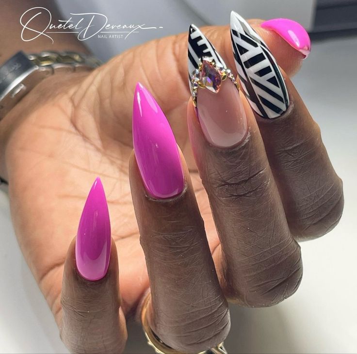 Topaz Nails, Mail Designs, Stilleto Nails Designs, Nail Decor, Sassy Nails, Ombre Acrylic Nails, Work Nails, Her Nails, Dope Nail Designs