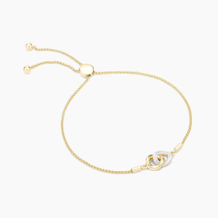 Entwined Discs Bolo Bracelet - Ella Stein Feminine Bracelet, Intertwined Hearts, Vs1 Diamond, Chain Diamond, Bolo Bracelet, Demi Fine Jewelry, Chain Design, Bracelets For Women, Recycled Sterling Silver