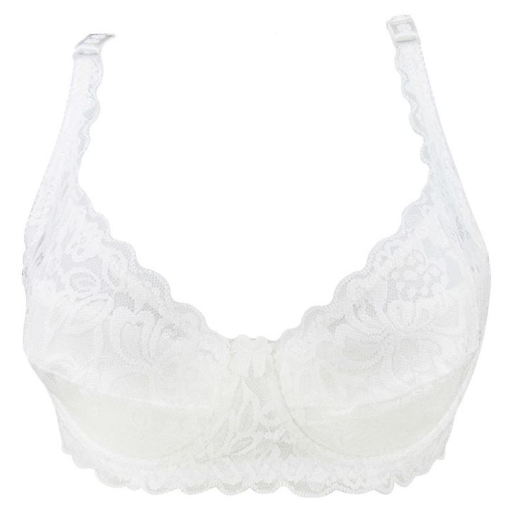 Material: Spandex, Cotton • Style: Plunge, Sexy, Plunge • Decoration: None • Type: Bras, Underwire, Adjusted-Straps, Back Closure, Tow Hook-And-Eye, Solid • Cup Shape: Three Quarters(3/4 Cup) White Nursing Bra With Removable Pads, Elegant White Nursing Bra With Medium Support, White Lace Bra With Removable Pads, Elegant White Nursing Bra, Elegant White Nursing Bra With Removable Pads, White Lace Push-up Bra, White Low-cut Padded Bra, Elegant White Stretch Bra, White Lace Stretch Bra