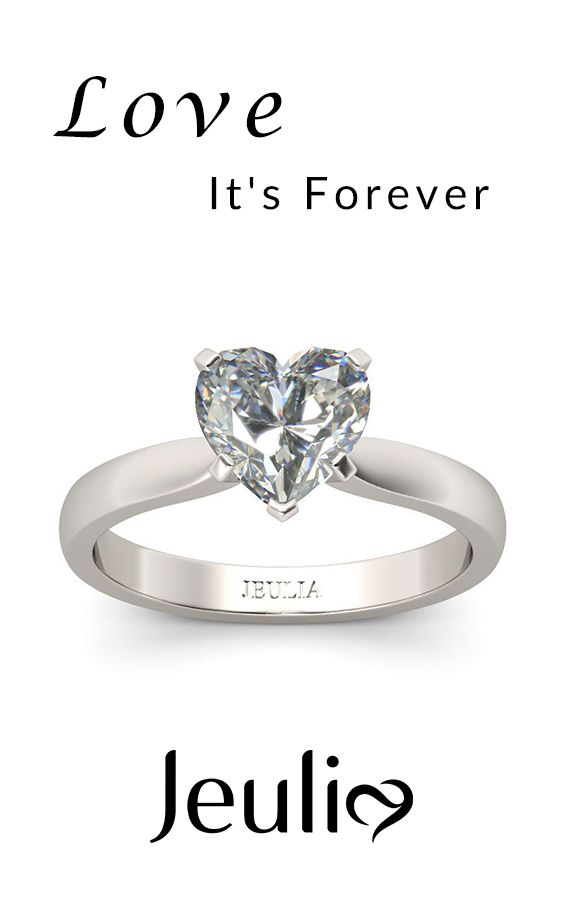 Jewelry Always Say Love. Love is forever. Romantic & Sweetie Solitaire Heart Cut Sterling Silver Promise Ring. The visual touch of wearing Jeulia transport us to a happier, sunnier place where we feel free to express a confident version of our real selves. #JeuliaJewelry Love Is Forever, Sterling Silver Promise Rings, Pendant Shade, Dog Pendant, Jewelry Online Shopping, Bridal Jewelry Sets, Promise Ring, Quality Jewelry, Promise Rings