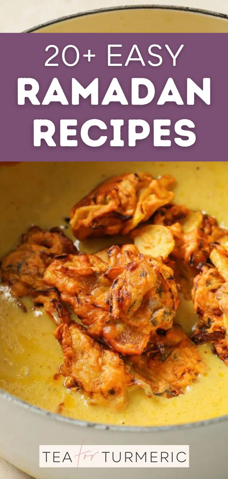 the cover of 20 easy ramaan recipes, with text overlaying that reads