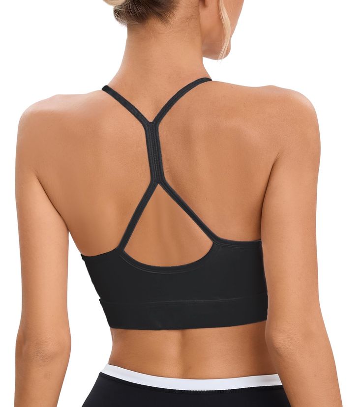 PRICES MAY VARY. Women halter sports bras: It's soft and friendly to your skin, comfortable and stretchy. Halter neck is fashion and no worry the low neck problem and you can enjoy yourself with it. Longline Y back bra for women: Designed combine sports and reasonable wearing. It is enough to cover the entire front chest. Suitable for yoga, pilates, fitness or can be used for daily. Women longline padded bra: Removable pad is easy to be adjustmented. Longline bra design for workout wearing. Race Athleisure Strappy Sports Bra With Built-in Bra, Strappy Sports Bra With Built-in Bra, T-back Sports Bra With Straps For Workout, Cross Back Sports Bra With Built-in Bra For Training, Sports Bra With Strappy Back And Built-in Bra, Compression Gym Bra With Built-in Support, Functional T-back Sports Bra For Workout, Sporty T-back Sports Bra For Gym, Strappy Back Sports Bra With Built-in Bra For Gym