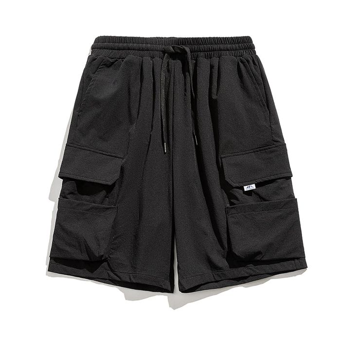 GTRG nylon-blend shorts, drawstring at elasticized waistband, cargo pockets, tag attached at front pocket. Composition - 90% Nylon, 10% Spandex Sizing: US/EU Regular Fit Size Up 1 Size For US/EU Baggy Fit Model: 178cm/59kg 5’10/130lbs wearing size XL Solid Drawstring Shorts For Outdoor, Utility Shorts With Drawstring For Streetwear, Utility Drawstring Shorts For Streetwear, Utility Style Drawstring Shorts For Streetwear, Black Shorts With Functional Drawstring For Streetwear, Solid Color Cargo Shorts With Pockets For Streetwear, Solid Cargo Shorts With Pockets For Streetwear, Utility Cargo Shorts With Drawstring, Streetwear Drawstring Cargo Shorts