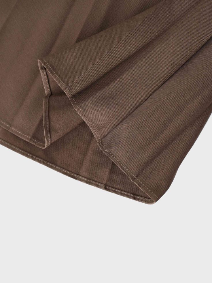 Upgrade your wardrobe with our Pleated Skirt 35"-Brown. Made with 35" of soft, pleated fabric, this skirt adds effortless style and sophistication to any outfit. Brown Solid Color Long Skirt, Fitted Solid Color Brown Skirt, Fitted Solid Brown Skirt, Brown Stretch Lined Skirt, Fitted Brown Skirt Solid Color, Chic Brown Relaxed Maxi Skirt, Brown Flowy Skirt For Fall, Brown Flowy Pleated Skirt For Spring, Spring Brown Flowy Pleated Skirt