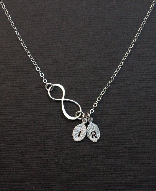 Personalized Silver Infinity Necklace, Silver Original Initial Jewelry,Letters, His and Her initials, friendship,Couple Infinity Love. $29.50, via Etsy. Silver Infinity Necklace, Ring Engraving, Infinity Necklace Silver, Infinity Love, Infinity Necklace, Bijoux Diy, Cool Stuff, Initial Necklace, Lalique