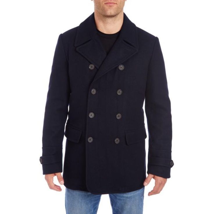 Vince Camuto Water Resistant Wool Blend Peacoat Nwt Pic To Pit 23" Length 33" Non Stretchy E54 Solid Single-breasted Outerwear For Cold Weather, Casual Solid Pea Coat For Cold Weather, Casual Pea Coat For Cold Weather, Casual Solid Double-breasted Wool Coat, Navy Double-breasted Business Outerwear, Double-breasted Outerwear For Cold Fall Weather, Wool Long Sleeve Outerwear For Cold Weather, Fitted Solid Double-breasted Outerwear, Long Sleeve Outerwear With Button Closure For Cold Weather