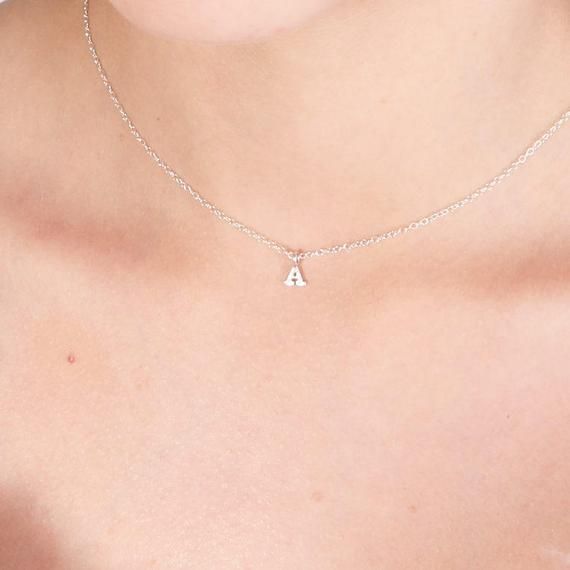 Gold Necklace,Dainty Necklace,Minimalist Necklace,Gold Filled or Sterling Silver Letter Necklace,Initial Charm Necklace,personalized jewelryGold Filled or Sterling silver Initial letter Necklace. Very delicate, simple and dainty necklace.A special tiny letter hangs on sterling silver chain . Great idea gift for bridesmaids,anniversary, Mother's Jewelry, best Friends, sister and co. Special holiday gift for someone you LOVE;) ****Please specify your letter in the "note to seller"  box before chec Silver Pendant Initial Necklace With Delicate Chain, Tiny Sterling Silver Charm Necklaces For Anniversary, Tiny Silver Necklaces For Mother's Day, Tiny Sterling Silver Charm Necklace For Anniversary, White Gold Sterling Silver Initial Pendant Charm Necklace, Tiny Silver Necklace For Mother's Day, Tiny Initial Pendant Charm Necklace For Gifts, Silver Dainty Initial Necklace For Gift, Sterling Silver Initial Pendant Charm Necklace With Delicate Chain