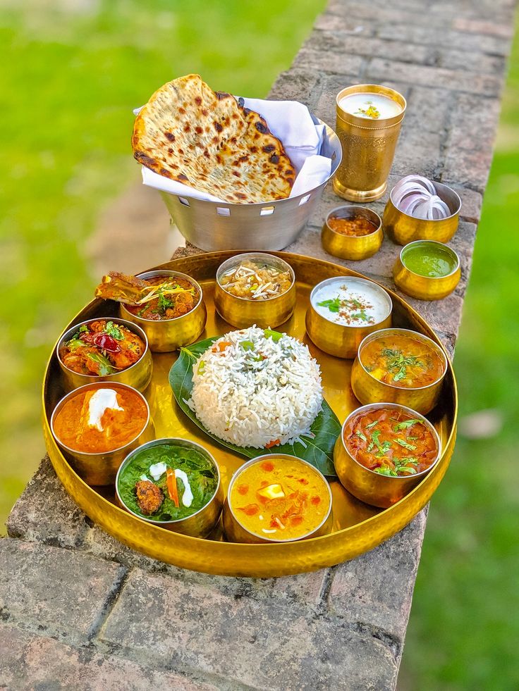 a platter filled with different types of food