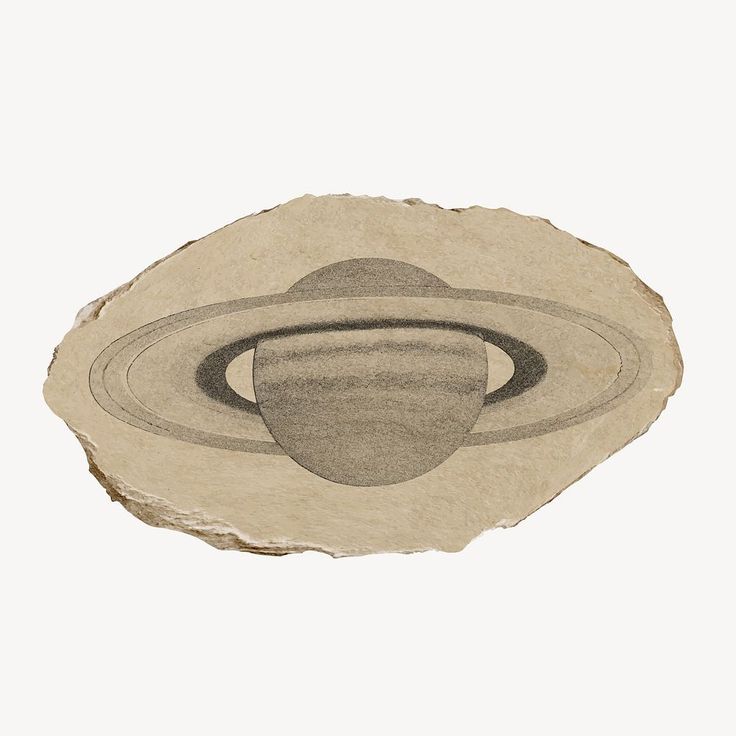 an image of the planet saturn on a piece of paper