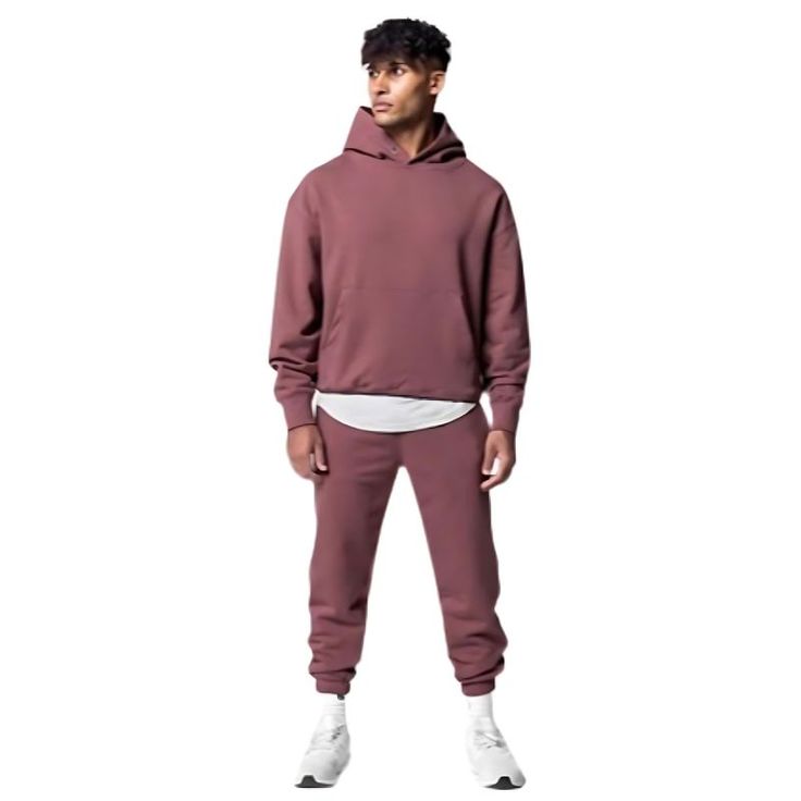 Step up your streetwear game with our men's Two-Piece Hoodie and Sweatpant Set—unmatched comfort with a sleek edge! Loose American Style Exercise Workout Outfit Trendy Casual Hooded Cotton Sweater with Sweatpants Two-piece Set 3 Options: Set (Hoodie + Jogger Pants), Hoodie, Jogger Pants 100% Cotton Lining Fabric: Cotton, Velvet Terry Heavy Weight Moisture-absorbing capacity Colors: Black, White, Orange, Purple, Magenta Sleeve length: long sleeve Pants length: Joggers Size: S to XXL Thickness: a Solid Gym-ready Hoodie, Men’s Sweatsuit, Sportswear Sweats With Double-lined Hood For Streetwear, Men’s Matching Sweat Set, Black Sweats With Double-lined Hood For Streetwear, Party Jackets, Beach Swimwear, Top Streetwear, Swimwear Dress