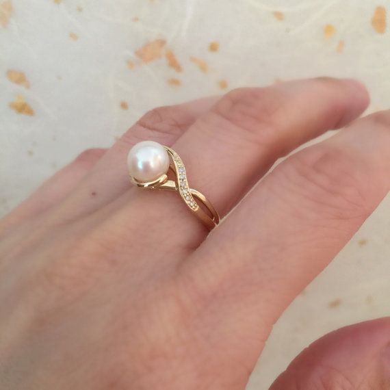 Pearl Ring Designs Gold, Ring Designs Gold For Women, Pearl Ring Designs, Gold Ring Designs For Men, Ring Designs Gold, Ring Designs For Men, Pearl Engagement Rings, Pearl Ring Design, Pearl Ring Simple