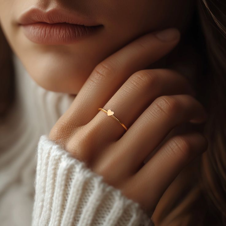 24k Gold Filled Tiny Heart Ring Valentines Day Gift for Her Purity Promise Ring Dainty Heart Jewelry Stackable Rings Minimalist - Etsy Minimalist Rings With Heart Charm For Everyday, Minimalist Everyday Ring With Heart Charm, Everyday Minimalist Rings With Heart Charm, Everyday Minimalist Ring With Heart Charm, Simple Heart Charm Ring As Gift, Minimalist Heart Charm Ring As Gift, Minimalist Heart Charm Ring For Gift, Dainty Gold Heart Ring For Everyday, Dainty Tiny Gold Heart Ring