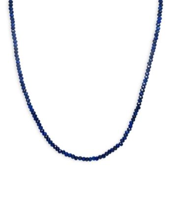 Zoe Lev 14K Yellow Gold Lapis Lazuli Bead Collar Necklace, 14-16 Sapphire Single Strand Lapis Lazuli Jewelry, Sapphire Single Strand Necklace In Lapis Lazuli, Sapphire Colored Lapis Lazuli Single Strand Necklace, Sapphire Color Single Strand Lapis Lazuli Jewelry, Sapphire Color Lapis Lazuli Necklace, Blue Beaded Briolette Gemstone Necklace, Sapphire Lapis Lazuli Necklace With Polished Beads, Sapphire Polished Beads Lapis Lazuli Necklace, Blue Faceted Lapis Lazuli Jewelry