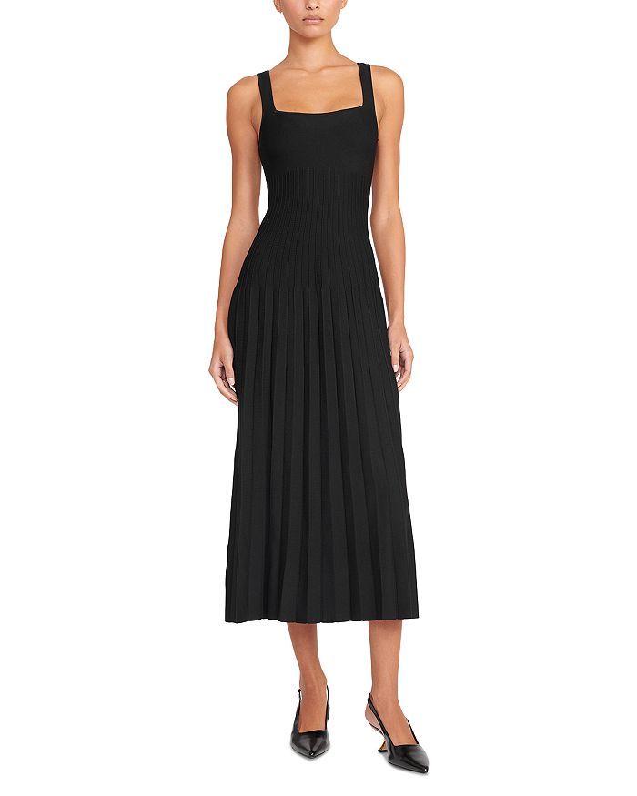 STAUD Ellison Dress  Women - Bloomingdale's Elegant Staud Maxi Dress For Formal Occasions, Elegant Staud Dress For Date Night, Chic Fit And Flare Midi Dress For Night Out, Chic Evening Maxi Dress In Fit And Flare Style, Elegant Staud Dresses For Work, Chic Fit And Flare Maxi Dress For Evening, Elegant Fit And Flare Maxi Dress For Evening, Chic Fit And Flare Evening Maxi Dress, Elegant Black Fit And Flare Maxi Dress