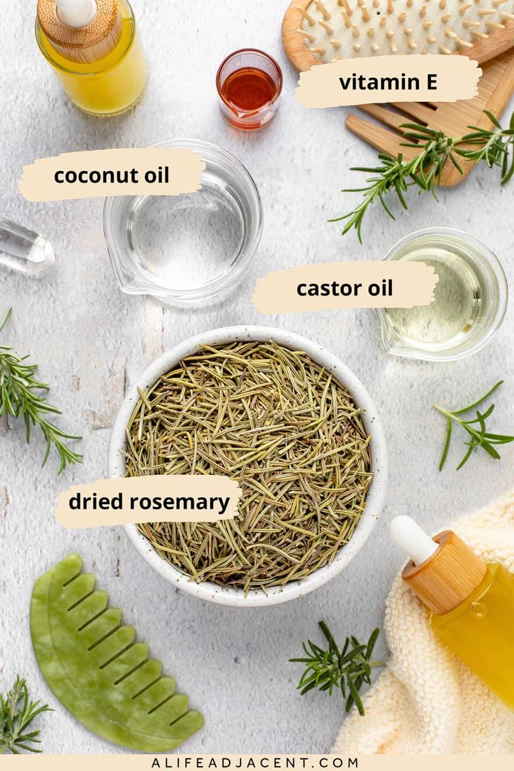 Rosemary Oil for Hair Growth: Benefits + How to Make It 3 Ways Make Rosemary Oil, Rosemary Hair Oil, Diy Hair Growth Oil, Rosemary For Hair, Hair Growth Oil Recipe, Hair Oil Recipe, Rosemary Oil For Hair Growth, Herbs For Hair Growth, Hair Oiling