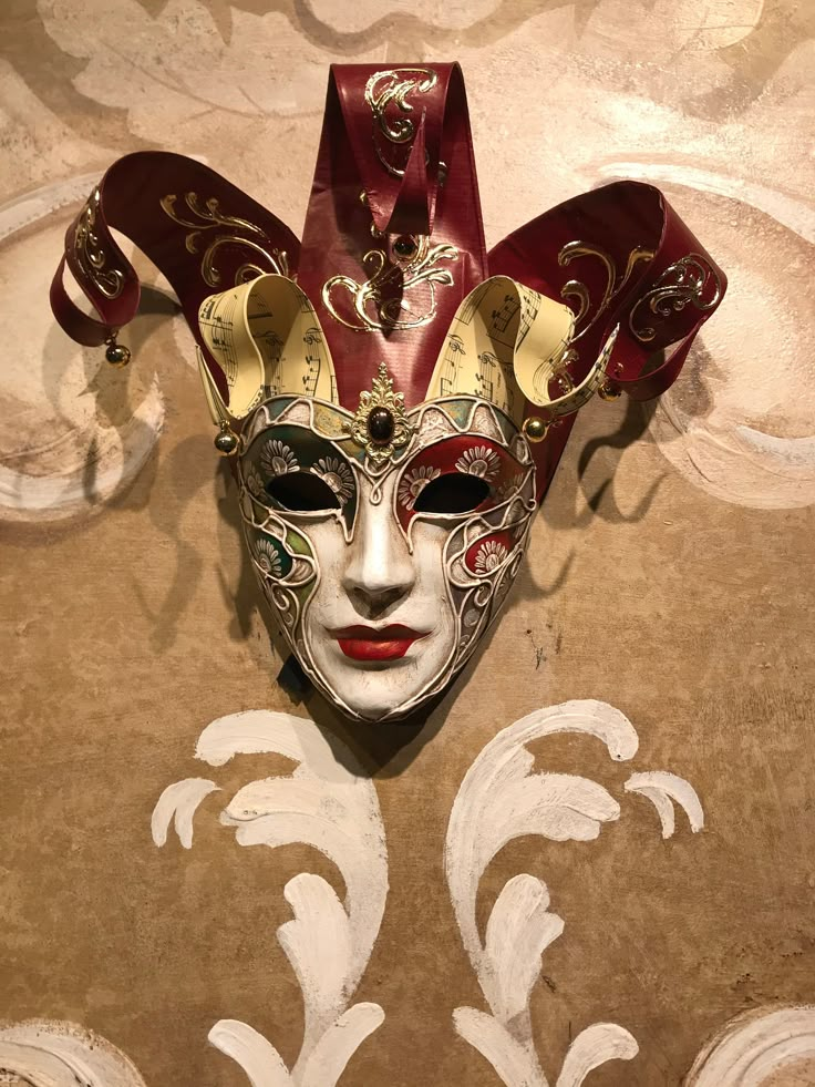 Masquerade Mask Aesthetic, Face Mask Design Art, Italian Masks, Jester Mask, Joker Mask, Venice Mask, Venetian Carnival Masks, Clown Mask, Theatre Masks