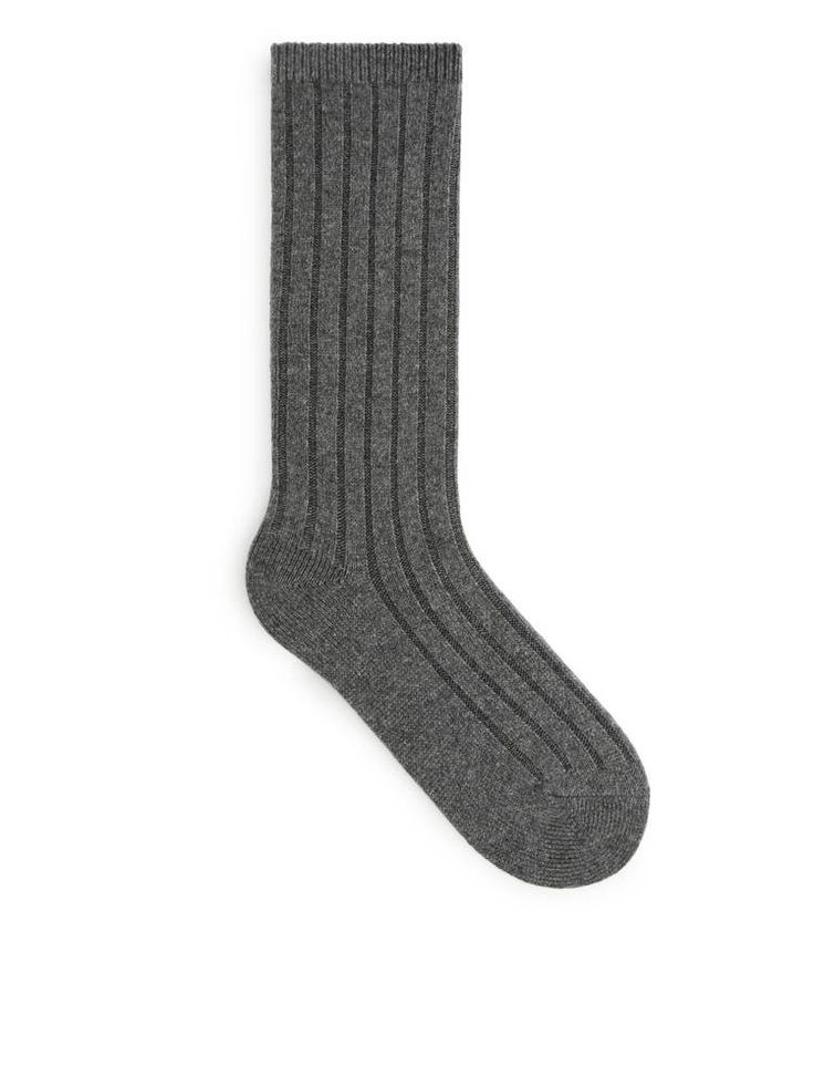 I'll Be Living In These 8 Staples While I Work From Home | Who What Wear UK Grey Socks, Cashmere Socks, Recycled Yarn, Boot Socks, Socks And Tights, Samoa, Casual Socks, Serbia, Who What Wear