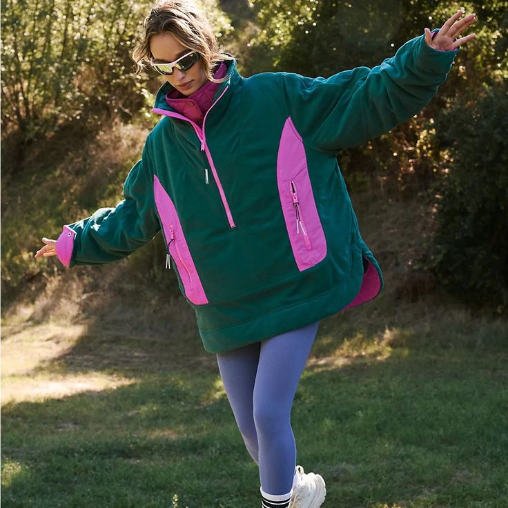 I Love This Fleece! But I Live In A Warm Climate And Don't Get To Wear It Enough. Questions? Leave A Comment Below! Outdoor Winter Half-zip Fleece Jacket, Cozy Half-zip Outdoor Outerwear, Winter Outdoor Half-zip Fleece Jacket, Athleisure Fleece Jacket For Outdoor Activities, Sporty Fleece Jacket With Cozy Fit, Sporty Cozy Fit Fleece Jacket, Athleisure Fleece Jacket For Winter Sports, Cozy Fit Sportswear For Sports, Green Fleece Athleisure Outerwear