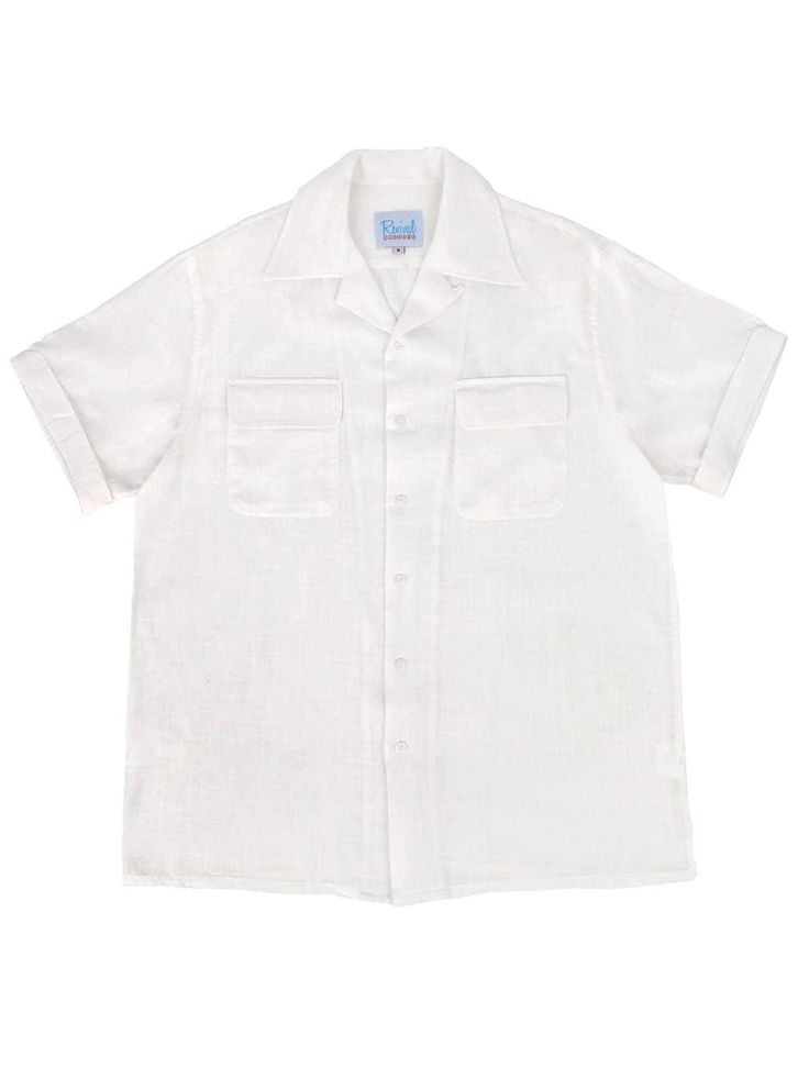 "Based on original photographs and patterns from the 1940s and 1950s, we offer this pure cotton leisure shirt for warmer weather and more casual occasions. This white leisure shirt is an authentic relaxed, open-neck day shirt for those who wish to emulate the fashion of the forties and fifties. Loop and button decor. The fabric is 100% quality cotton. Two patch chest pockets with flaps that have rounded edges. There is a yoke stitched across the back shoulders. The short sleeves have a stitched Button Decor, Open Neck, Retro Men, Casual Summer Shirts, Mens Oxfords, White Casual, Summer Shirts, Vintage Look, Summer Casual