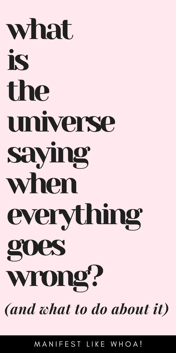 Have you ever felt like everything in your life was going wrong, and you couldn't understand why?

It can be frustrating and disheartening when things don't go as planned, but it's important to remember a few things.

First, life will always have its ups and downs. There's no escaping that.

But also, understand that the universe might be trying to tell you something.

Here are five things the universe is saying when everything goes wrong in your life. Everything Going Wrong Quotes, What Is Universe, Everything Going Wrong, Dream Life Manifestation, Everything Goes Wrong, When Everything Goes Wrong, Wrong Quote, Life Manifestation, Get What You Give